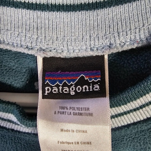 Patagonia Women Pullover Sweater Size XS Green Fleece Outdoors Hiking Pockets - Picture 4 of 11